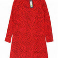 Abito basic da donna Marks & Spencer UK 12 medio rosso stampa animalier