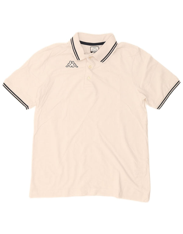 Polo Uomo KAPPA Cotone Medio Bianco