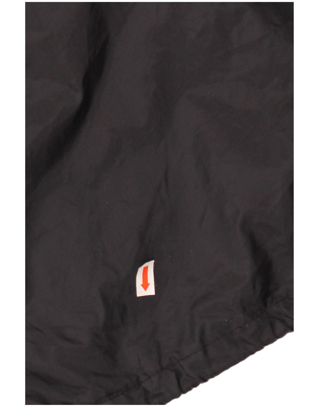 Giacca antipioggia con cappuccio da uomo VINTAGE UK 44 2XL Nero geometrico