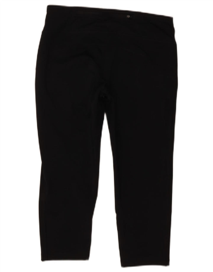 Leggings Nike Climalite Capri da donna UK 10 piccoli poliestere nero
