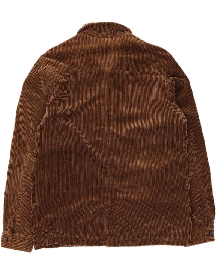 Giacca da uomo in velluto a coste Sherpa Zara UK 38 Cotone marrone medio