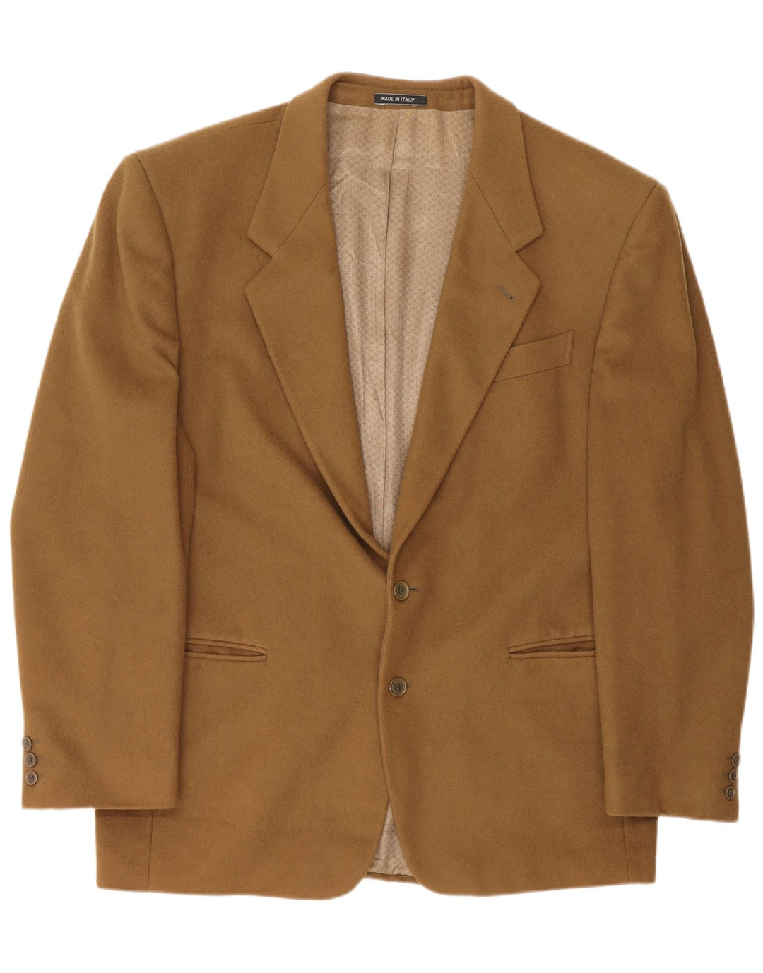 Giacca Blazer da Uomo a 2 Bottoni Bianchi IT 54 2XL Marrone Cashmere