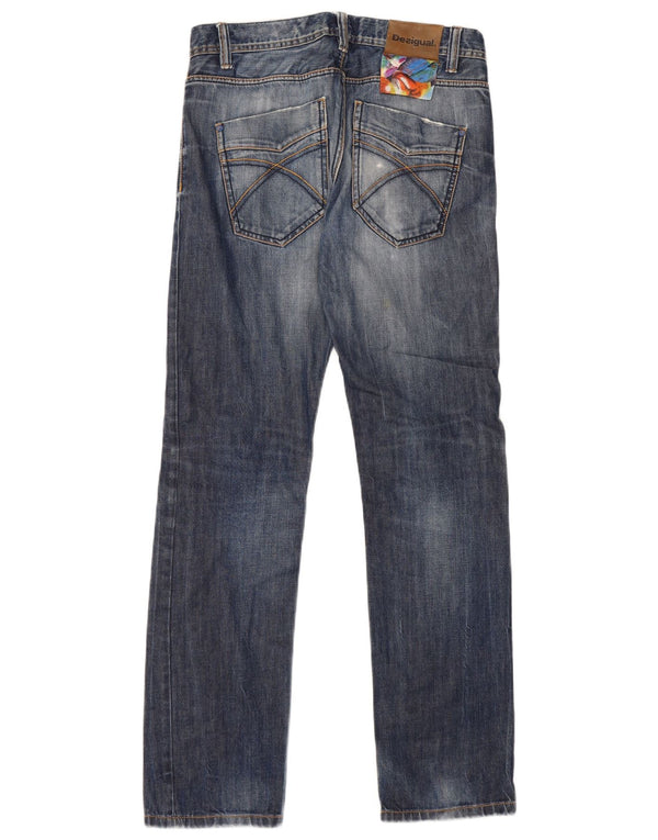 Jeans dritti da uomo Desigual W30 L33 cotone blu