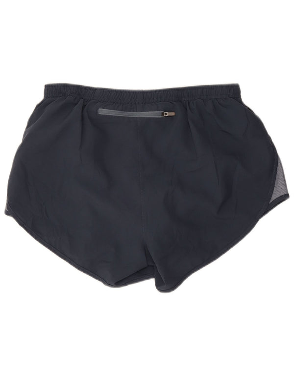 Pantaloncini sportivi Nike da donna Dri Fit UK 8 Small Blu Navy Colourblock Poliestere