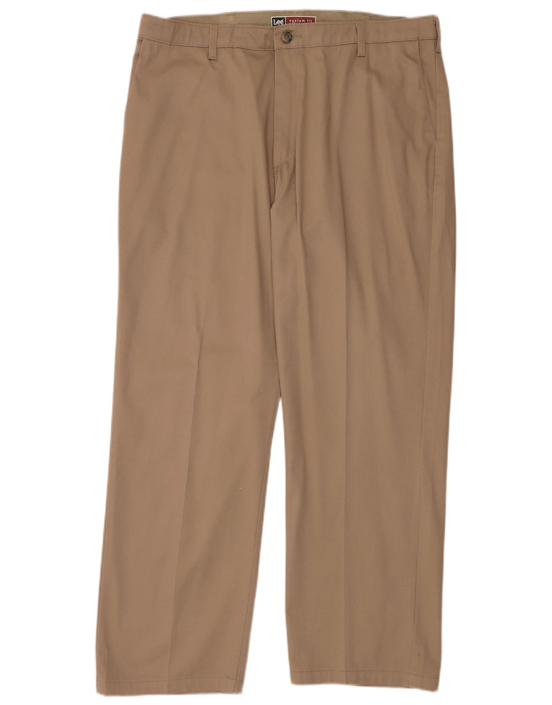 Pantaloni chino dritti su misura da uomo LEE W40 L32 in cotone beige