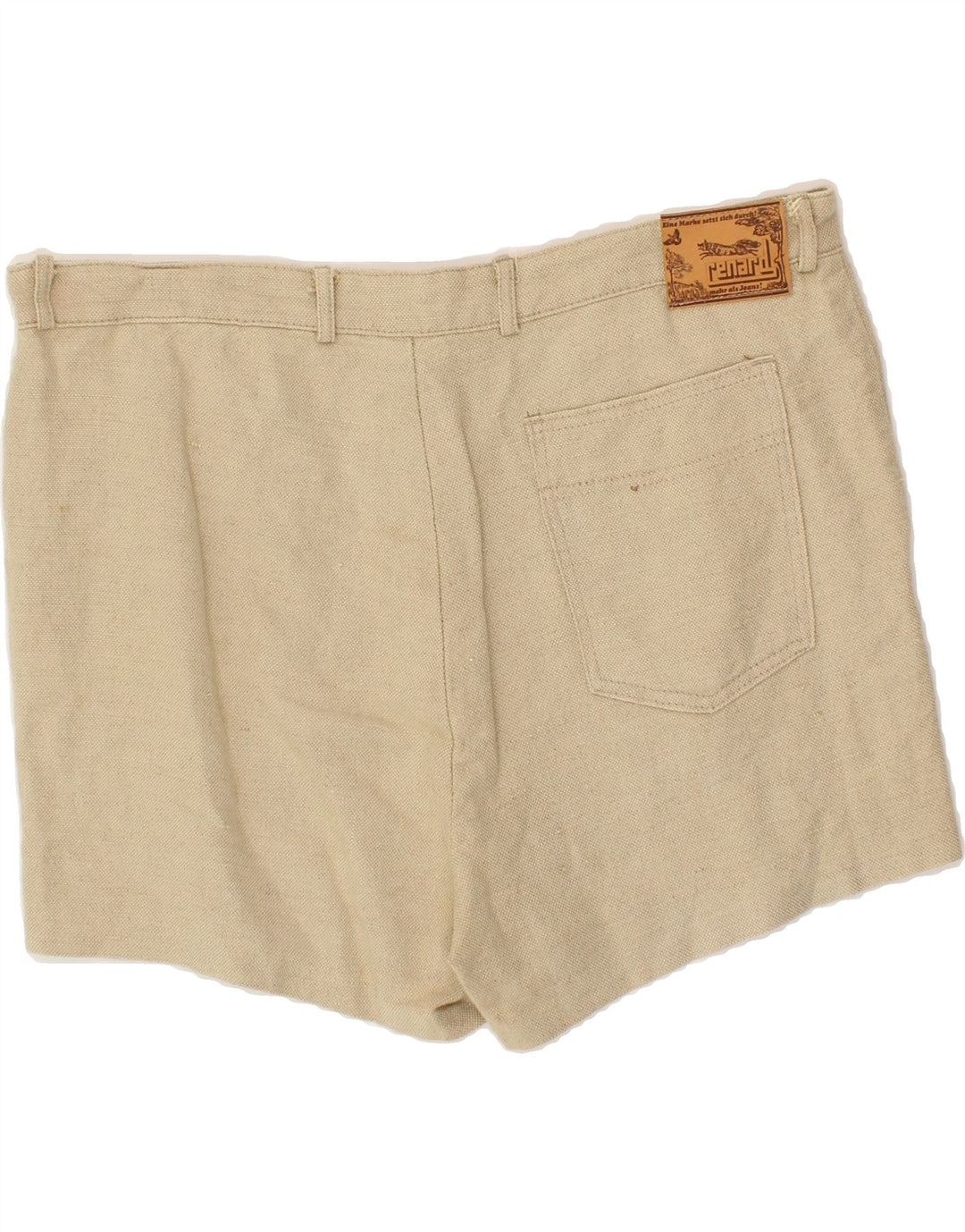 VINTAGE Womens Chino Shorts W38 XL Beige Cotton Vintage Vintage and Second-Hand Vintage from Messina Hembry 