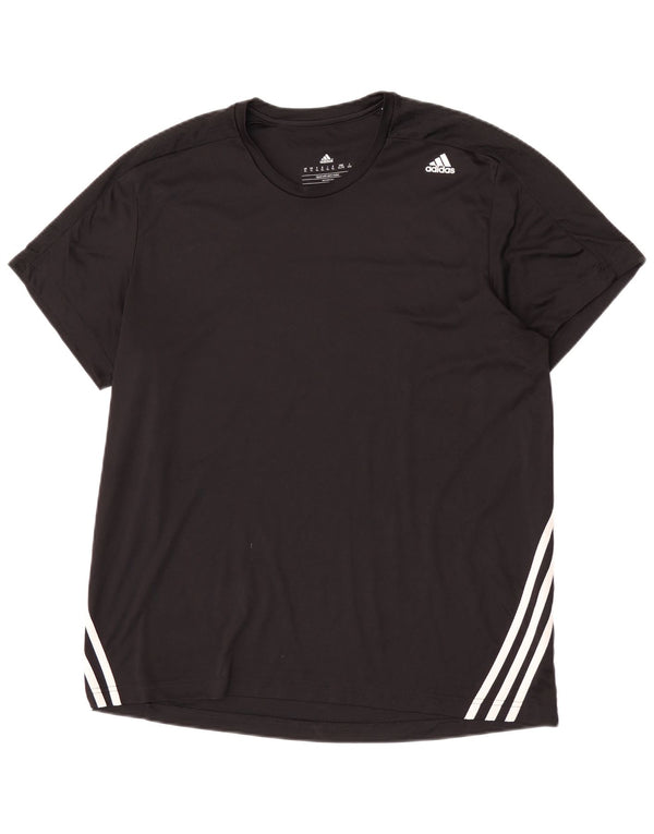 T-shirt Adidas Climalite da uomo Top XL poliestere nero