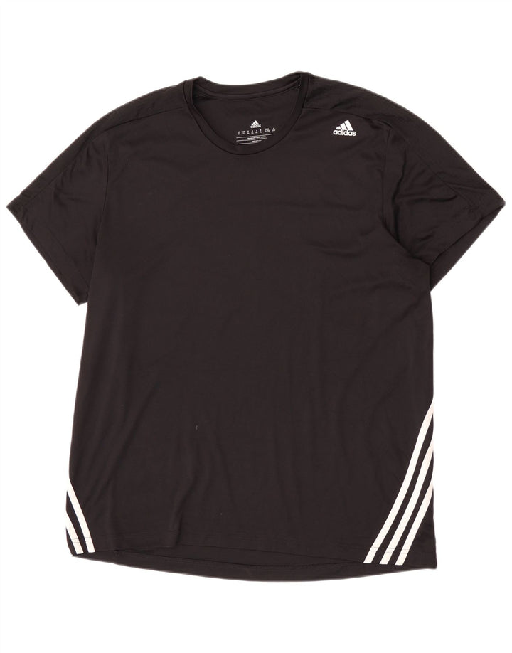 T-shirt Adidas Climalite da uomo Top XL poliestere nero