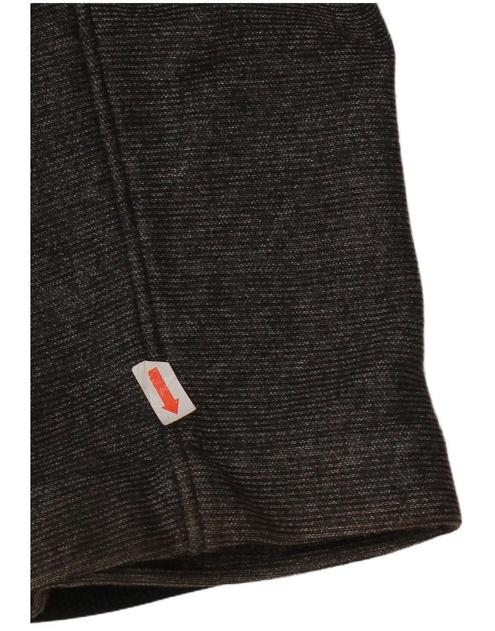 Giacca a vento con cappuccio da uomo Superdry UK 38 Poliestere grigio medio