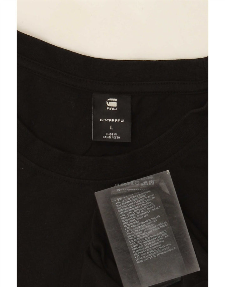 T-shirt da uomo G-Star Top grande in cotone nero