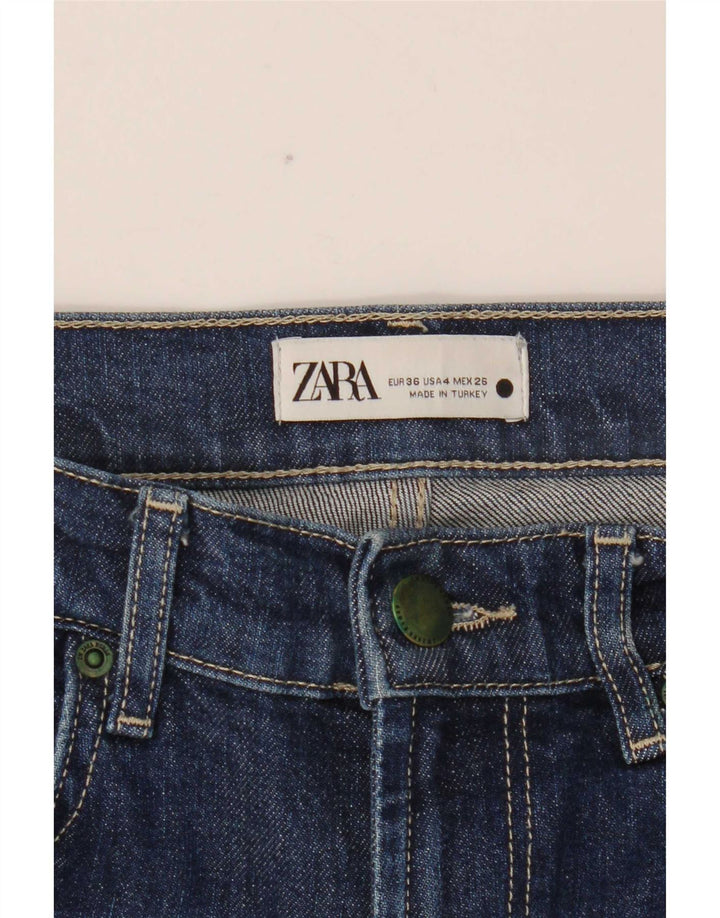 Jeans slim da donna Zara EU 36 XS W26 L31 Blu
