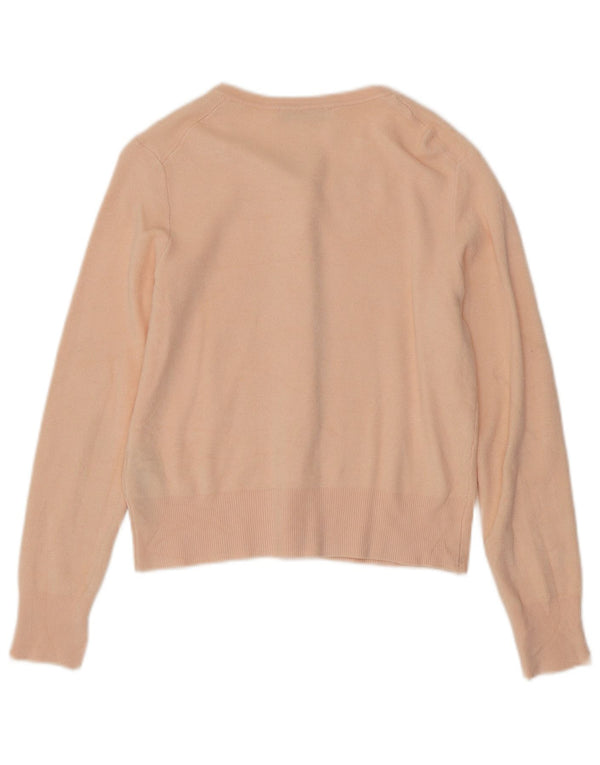 Maglione cardigan da donna Zara UK 12 Viscosa rosa medio