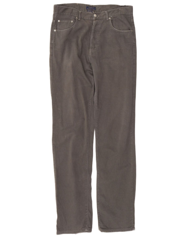 Pantaloni casual slim da uomo Zara EU 44 Large W34 L34 Cotone grigio