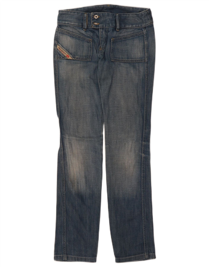 Jeans dritti da donna DIESEL W25 L30 cotone blu