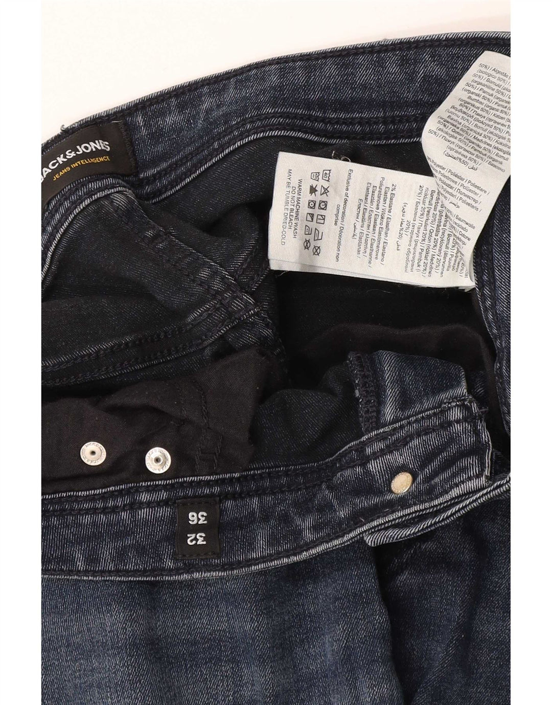 Jeans skinny Liam da uomo Jack & Jones W32 L36 cotone blu