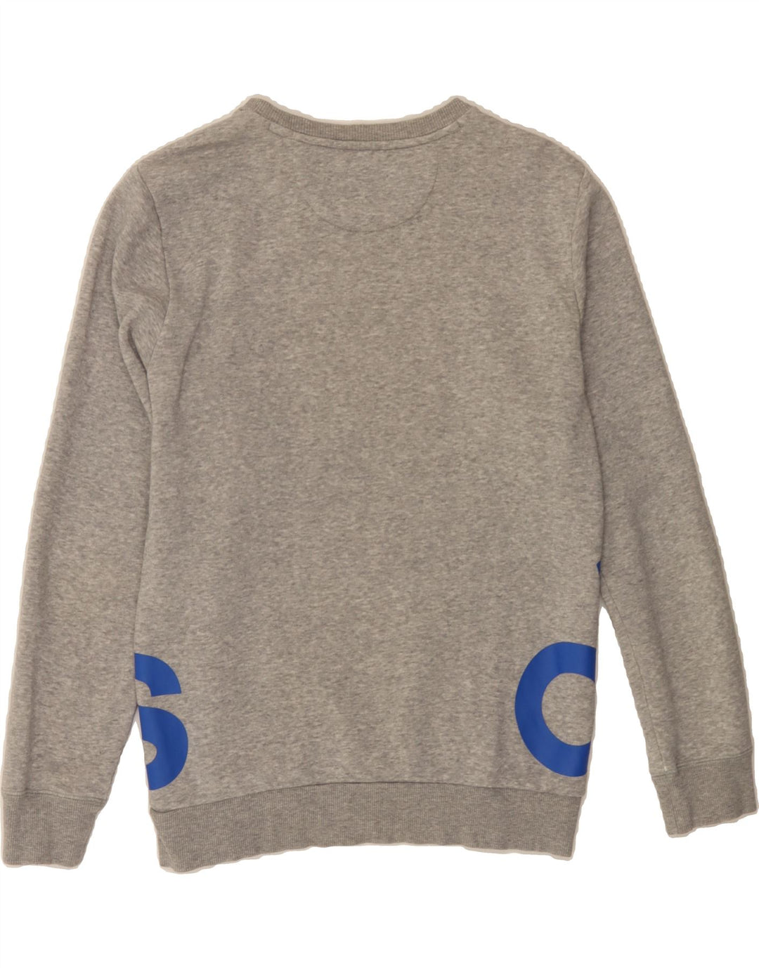 ADIDAS Boys Graphic Sweatshirt Jumper 13-14 Years Grey Cotton Vintage Adidas and Second-Hand Adidas from Messina Hembry 