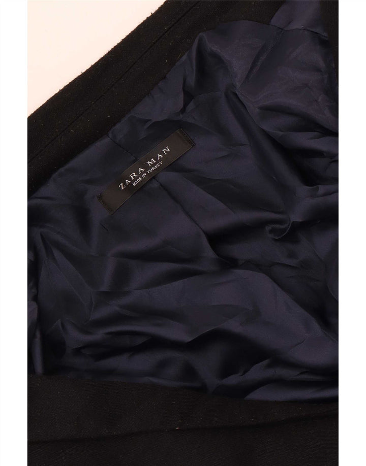Giacca blazer da uomo a 2 bottoni Zara UK 36 piccola nera