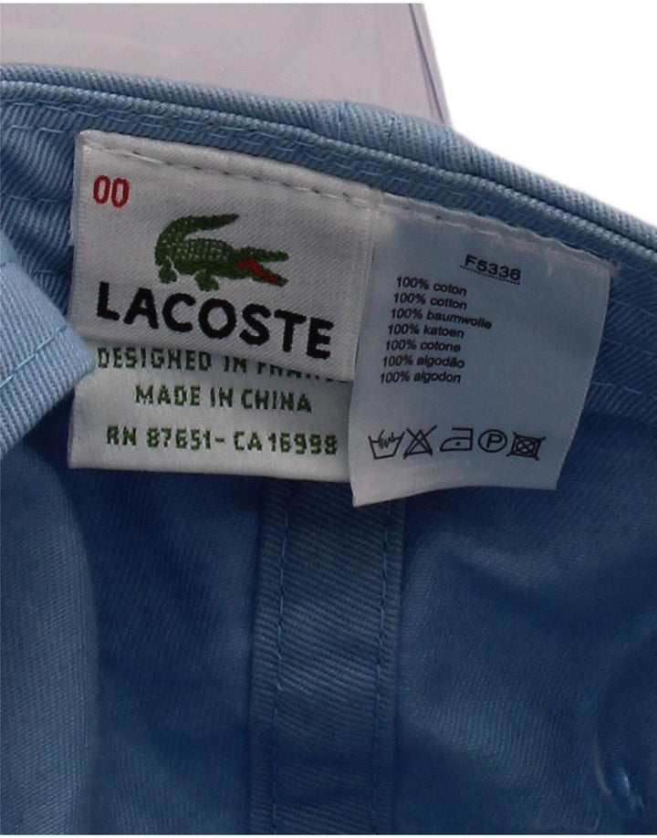 Berretto da baseball da uomo Lacoste taglia unica in cotone blu