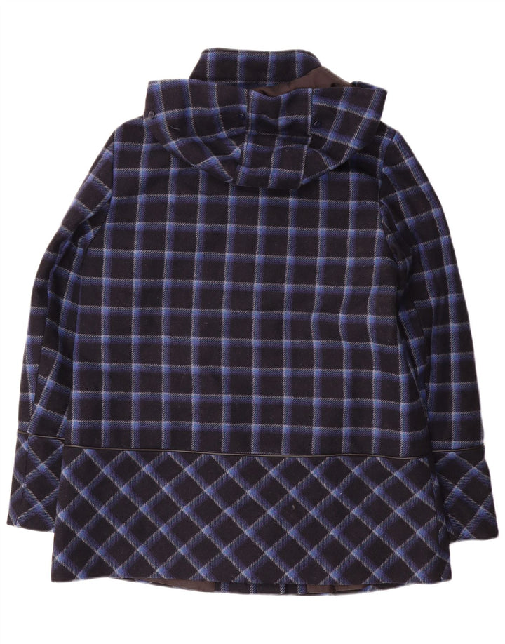 Giacca a vento con cappuccio da donna ESPRIT UK 14 Medium Black Check