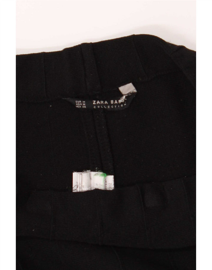 Gonna a trapezio da donna Zara media W28 viscosa nera
