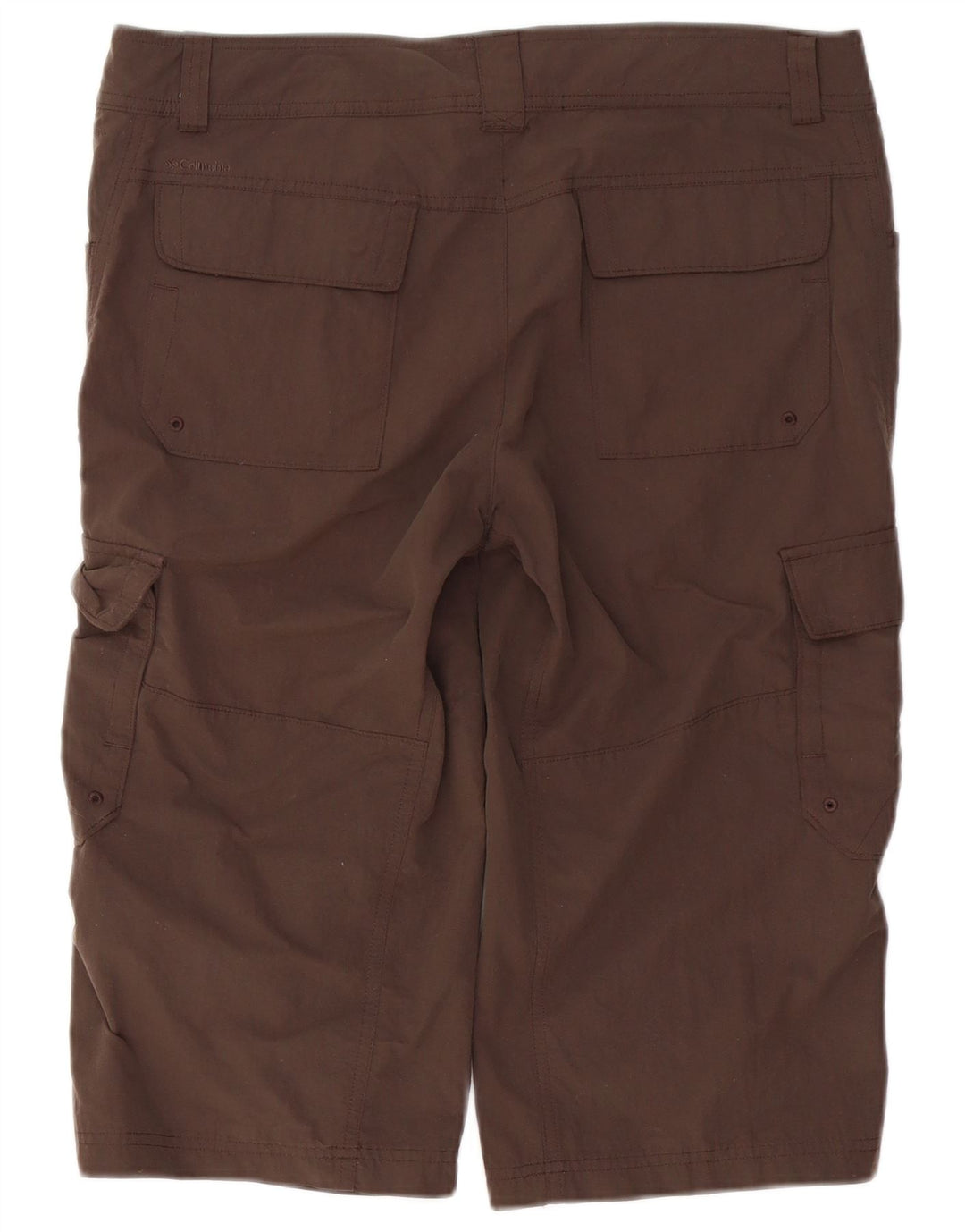 Pantaloncini cargo Columbia Bermuda da donna US 12 Large W36 Nylon marrone