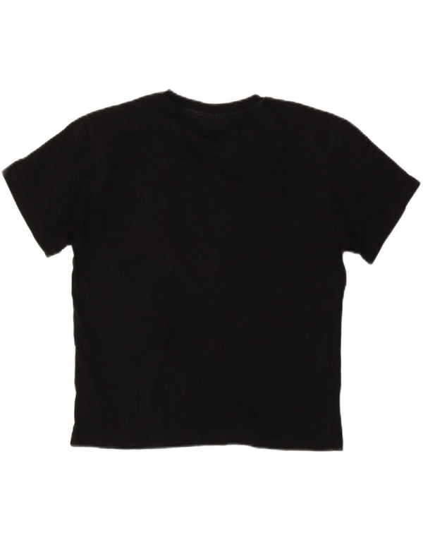 T-shirt grafica corta da donna Fila UK 6 XS cotone nero