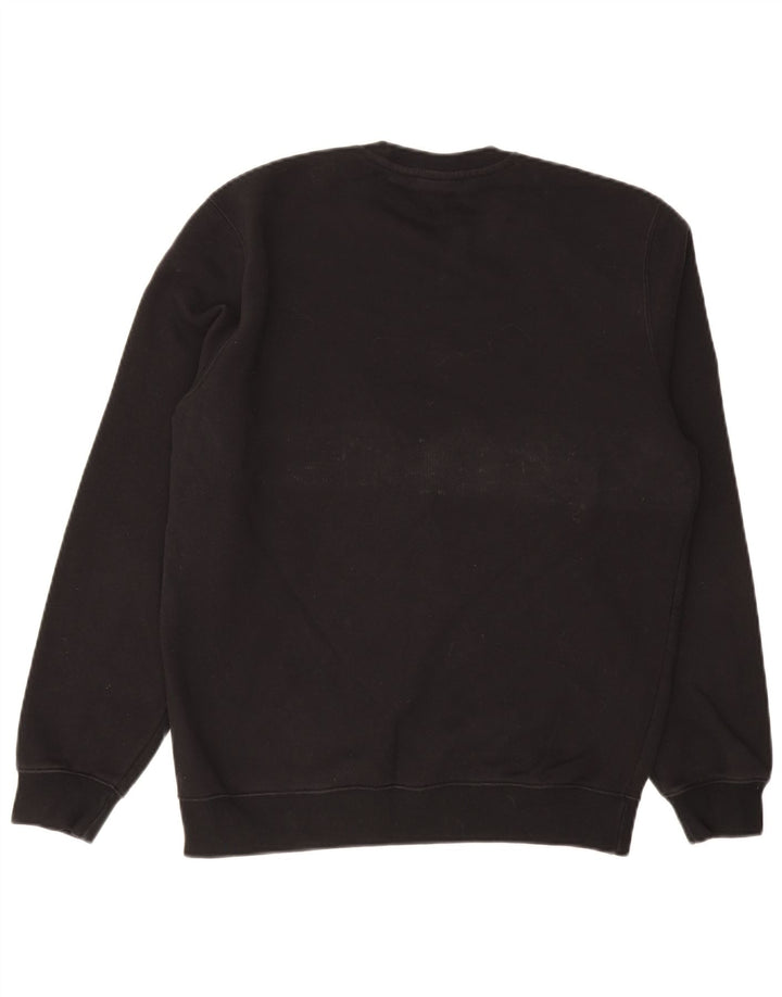 CHAMPION Mens Graphic Sweatshirt Jumper Large Black Cotton