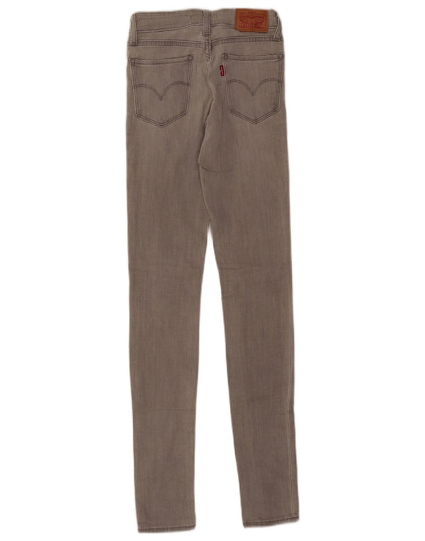 Jeans skinny Levi's 711 da donna W23 L32 cotone grigio