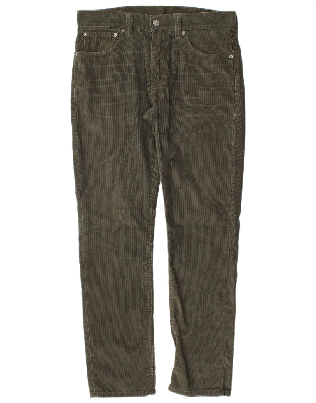 LEVI'S Pantaloni da uomo 511 slim in velluto a coste W32 L30 cotone kaki