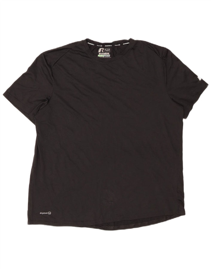 RUSSELL ATHLETIC T-shirt da uomo Dri-Power Top XL poliestere nero