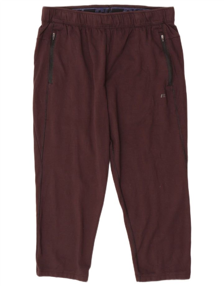 Pantaloni da tuta corti da uomo RUSSELL ATHLETIC grandi in rayon nero
