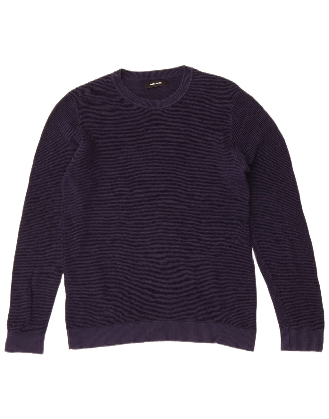 Maglione maglione girocollo da uomo Jack & Jones grande cotone blu navy