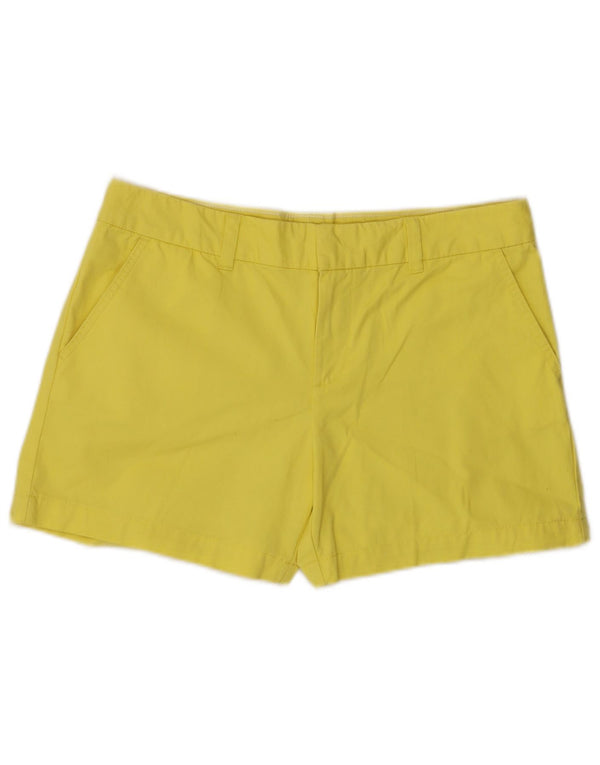 Pantaloncini chino da donna Tommy Hilfiger US 10 Large W34 cotone giallo