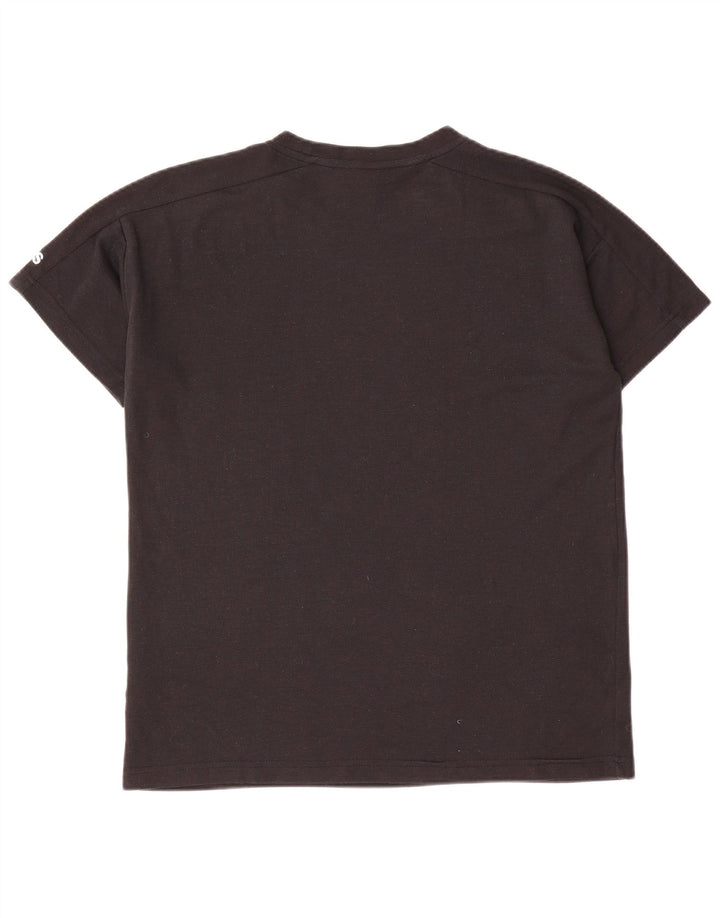 T-shirt da uomo Adidas Top media nera in poliestere