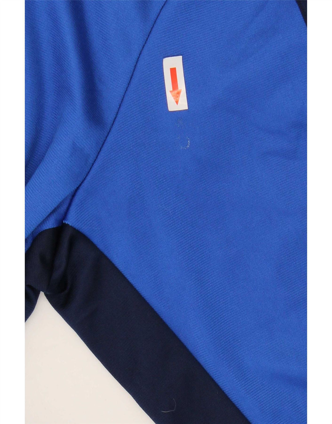 Giacca da tuta da uomo Adidas UK 40/42 Poliestere color block blu medio
