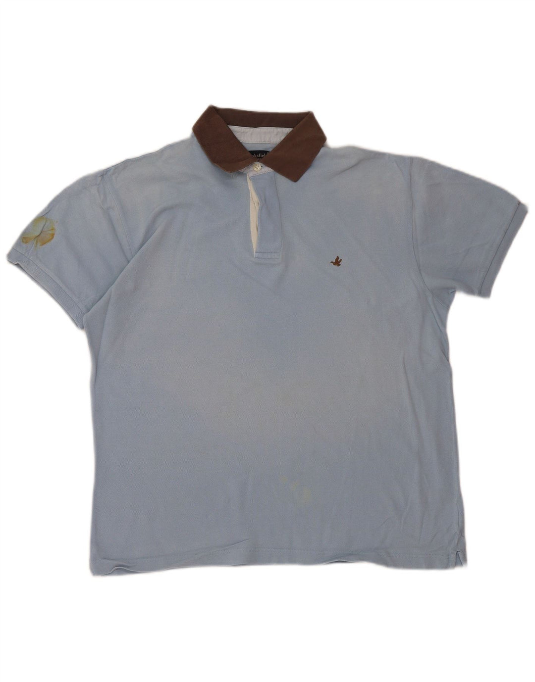 Polo Rugby Uomo BROOKSFIELD IT 52 Large Blu Cotone
