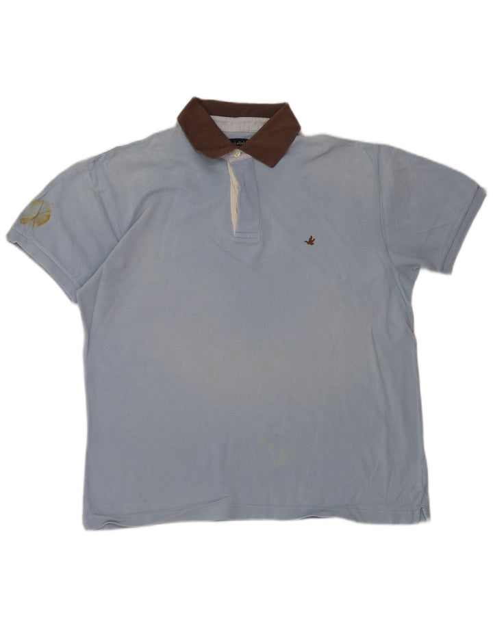 Polo Rugby Uomo BROOKSFIELD IT 52 Large Blu Cotone