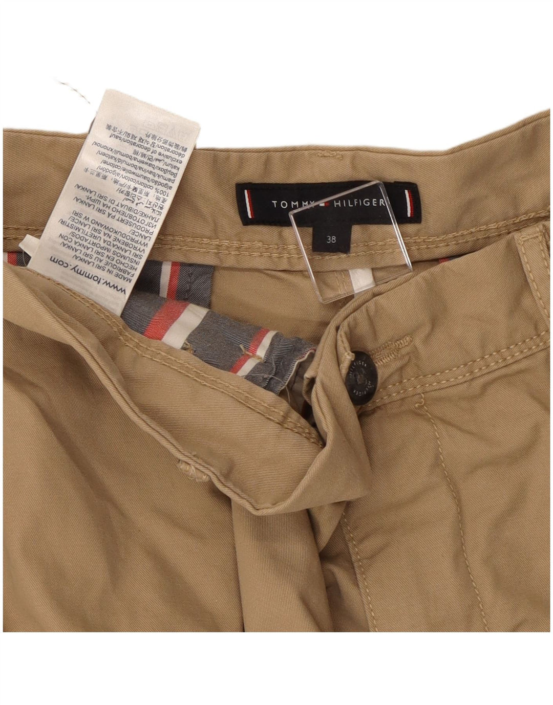 TOMMY HILFIGER Pantaloncini cargo da uomo W38 XL Cotone beige