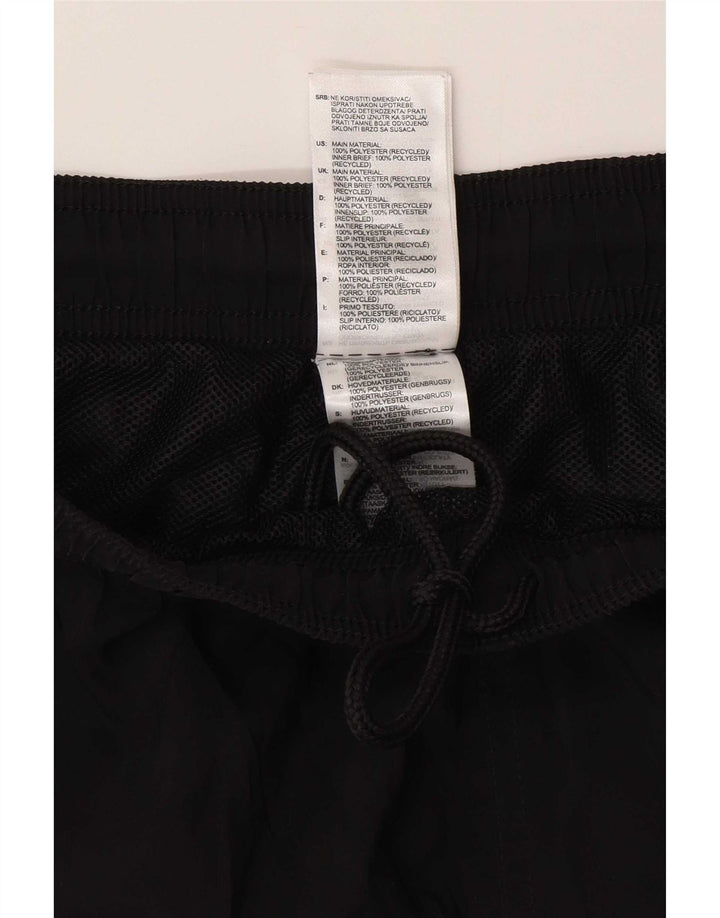 Pantaloncini sportivi regolari da uomo Adidas grandi in poliestere nero
