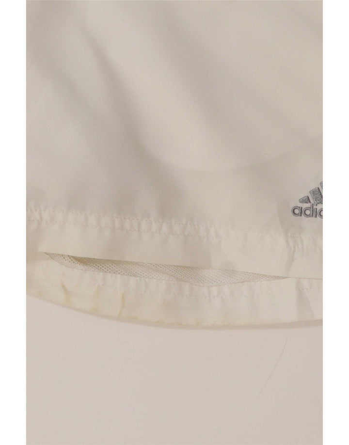 Pantaloncini sportivi Adidas Clima 365 da uomo piccoli in poliestere bianco