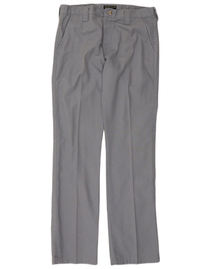 Pantaloni chino dritti da uomo Lee Sharp Fit W34 L34 cotone grigio