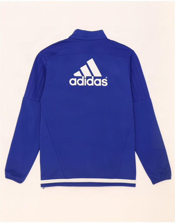 Adidas Uomo Chelsea FC Graphic Top manica lunga color block blu medio