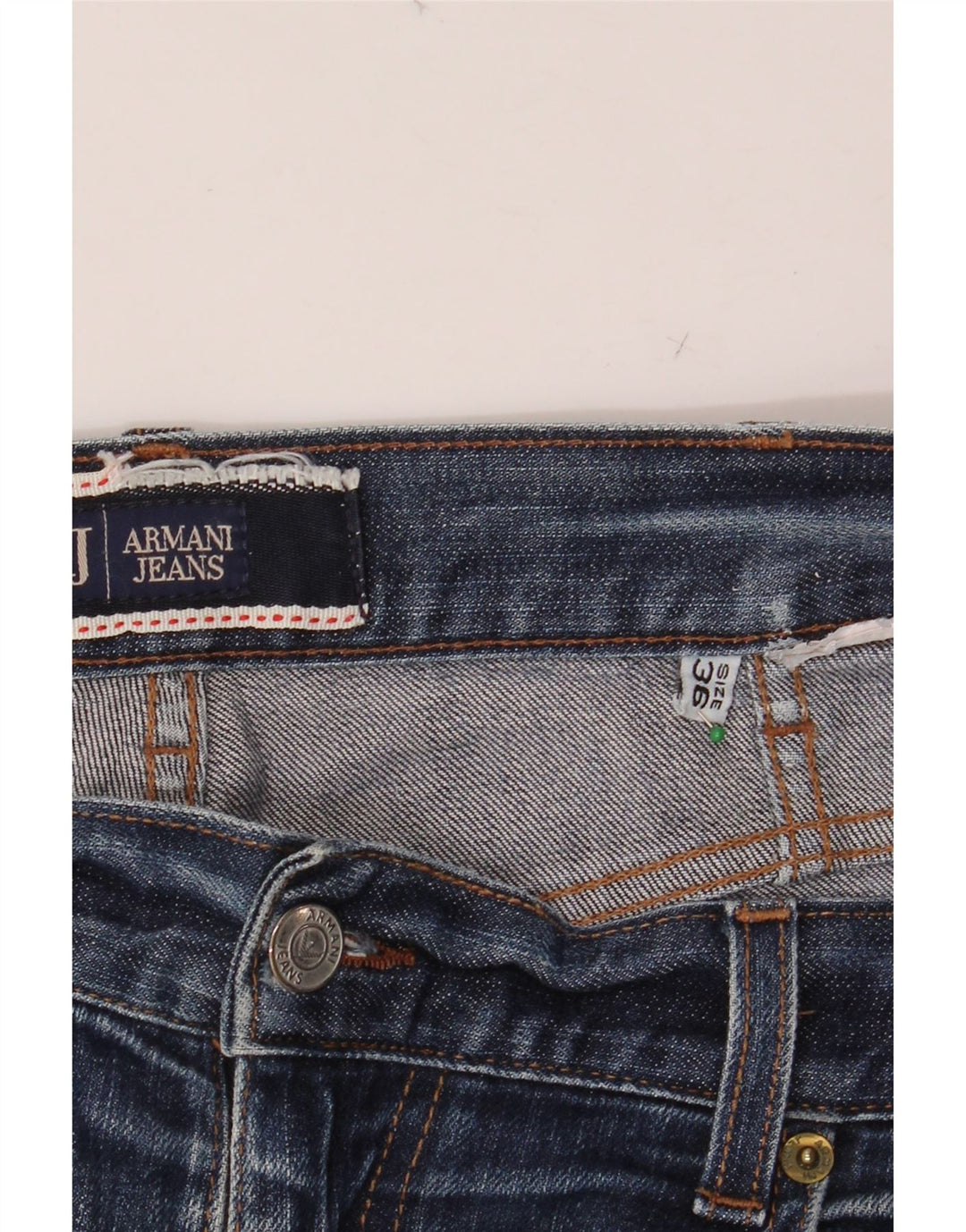 Jeans dritti da uomo ARMANI W36 L30 Blu