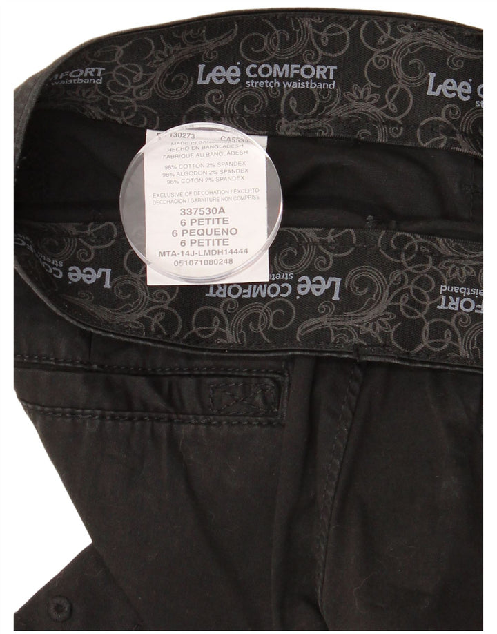 Bermuda cargo da donna LEE US 6 medi W30 cotone nero