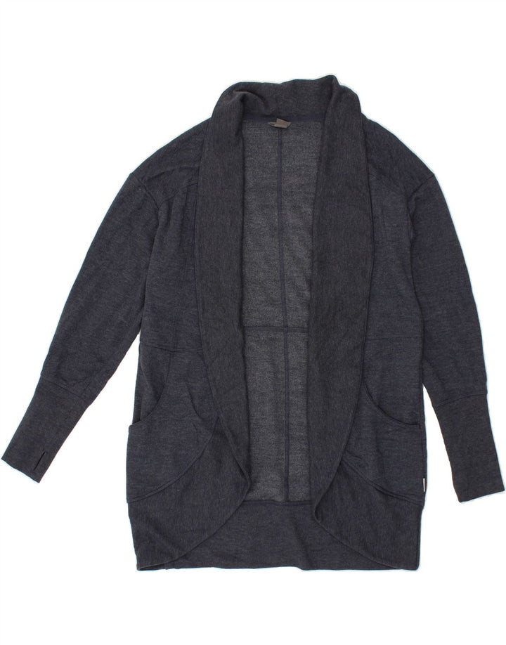 EDDIE BAUER Womens Longline Open Cardigan Sweater UK 10 Small Navy Blue Vintage Eddie Bauer and Second-Hand Eddie Bauer from Messina Hembry 