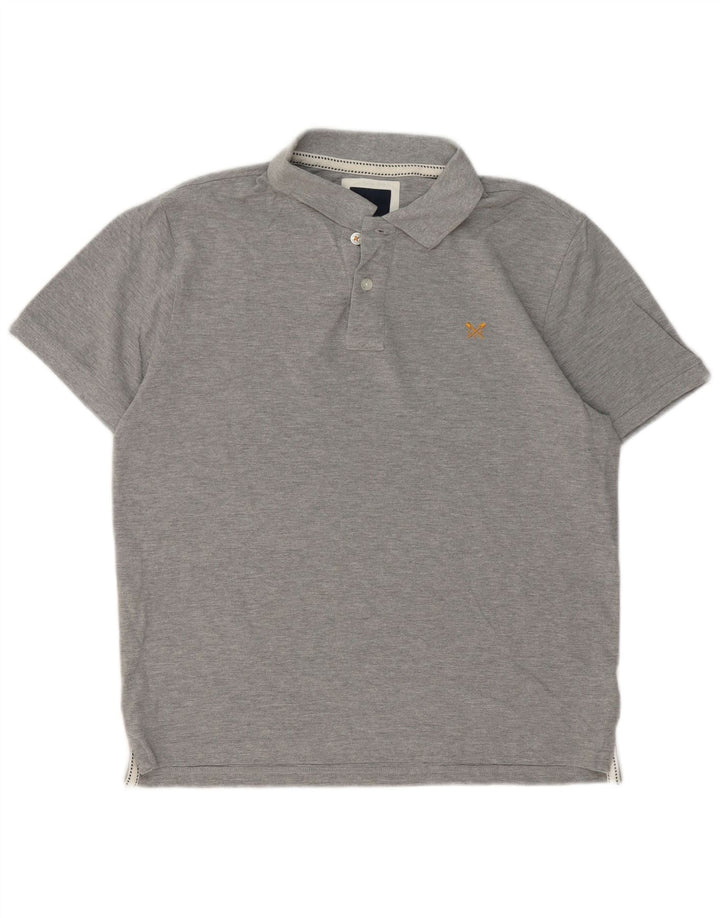 Crew Clothing Polo da uomo in cotone grigio medio