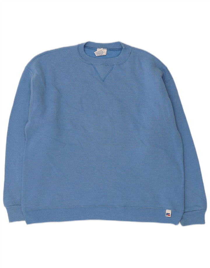 Felpa da bambino Russell Athletic, 11-12 anni, in cotone blu