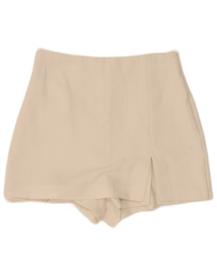 Pantaloni caldi Skort da donna Zara medi W28 bianchi