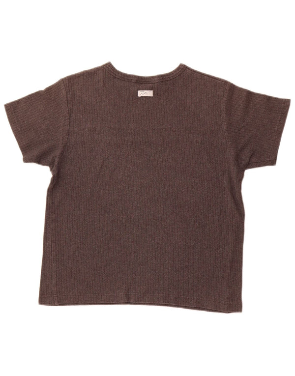 T-shirt REEBOK da donna Top UK 12 Cotone color block grigio medio