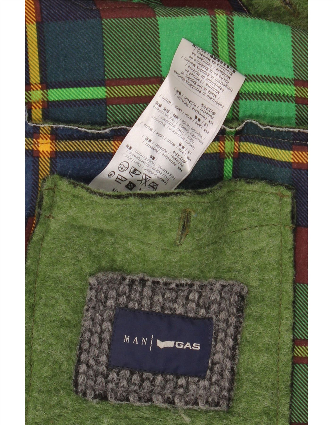 Giubbotto bomber da uomo GAS UK 40 Large Verde Poliestere